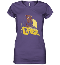 Load image into Gallery viewer, Marvel The Defenders Luke Cage Profile Women's V-Neck T-Shirt