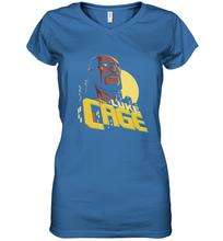 Load image into Gallery viewer, Marvel The Defenders Luke Cage Profile Women's V-Neck T-Shirt