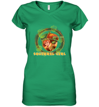 Load image into Gallery viewer, Marvel Rising secret Warriors Squirrel Girl Symbol Fill Women's V-Neck T-Shirt