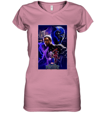 Load image into Gallery viewer, Marvel Black Panther Movie Wakanda Purple Poster Women's V-Neck T-Shirt