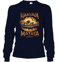 Load image into Gallery viewer, Disney The Lion King Live Action Hakuna Matata Sunset Poster Long Sleeve T-Shirt