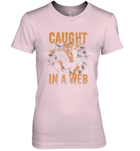 Load image into Gallery viewer, Marvel Spider Man Caught In A Web Halloween Women's Premium T-Shirt