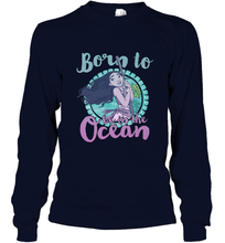 Load image into Gallery viewer, Disney Moana Born To Be In The Ocean Painted Long Sleeve T-Shirt