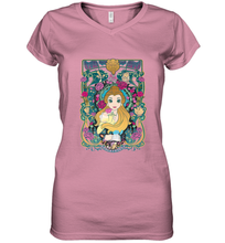 Load image into Gallery viewer, Disney Beauty And The Beast Belle Portrait Women's V-Neck T-Shirt