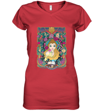 Load image into Gallery viewer, Disney Beauty And The Beast Belle Portrait Women's V-Neck T-Shirt