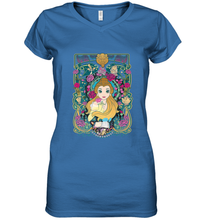 Load image into Gallery viewer, Disney Beauty And The Beast Belle Portrait Women's V-Neck T-Shirt
