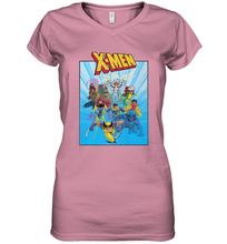 Load image into Gallery viewer, Marvel X Men Animated Series Poster Retro 90s Women's V-Neck T-Shirt