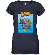 Load image into Gallery viewer, Marvel X Men Animated Series Poster Retro 90s Women's V-Neck T-Shirt