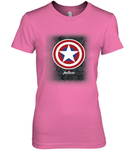 Load image into Gallery viewer, Marvel Gamerverse Captain America Symbol Hexagon Background Women's Premium T-Shirt