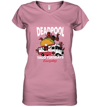 Load image into Gallery viewer, Marvel Deadpool Taco Tuesday Everyday Women's V-Neck T-Shirt