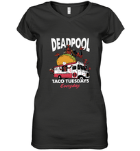 Load image into Gallery viewer, Marvel Deadpool Taco Tuesday Everyday Women's V-Neck T-Shirt