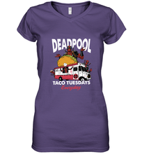 Load image into Gallery viewer, Marvel Deadpool Taco Tuesday Everyday Women's V-Neck T-Shirt