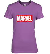 Load image into Gallery viewer, Marvel Logo Melting Letters Halloween Women's Premium T-Shirt