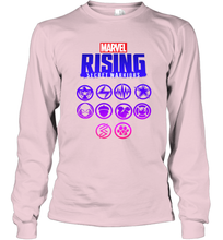 Load image into Gallery viewer, Marvel Rising Secret Warriors Hero Emblem Logo Long Sleeve T-Shirt