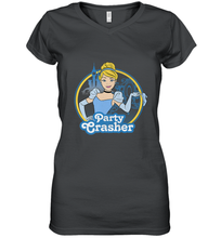 Load image into Gallery viewer, Disney Cinderella Party Crasher Women's V-Neck T-Shirt