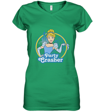 Load image into Gallery viewer, Disney Cinderella Party Crasher Women's V-Neck T-Shirt