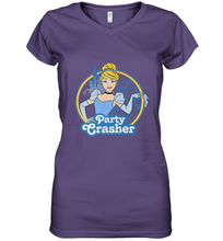 Load image into Gallery viewer, Disney Cinderella Party Crasher Women's V-Neck T-Shirt