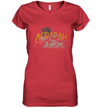 Load image into Gallery viewer, Disney Aladdin Agrabah Flying Over The City Of Mystery Women's V-Neck T-Shirt