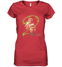 Load image into Gallery viewer, Marvel The Defenders Iron Fist Punch Women's V-Neck T-Shirt