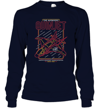 Load image into Gallery viewer, Marvel Avengers Quinjet Neon Lights Long Sleeve T-Shirt