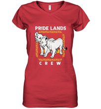 Load image into Gallery viewer, Disney The Lion King Live Action Simba Nala Pride Lands Crew Women's V-Neck T-Shirt