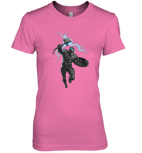 Load image into Gallery viewer, Marvel Avengers Endgame Captain America Assemble Lightning Women's Premium T-Shirt