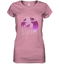 Load image into Gallery viewer, Disney Pixar Incredibles 2 Shy Violet Night Women's V-Neck T-Shirt