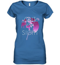 Load image into Gallery viewer, Disney Pixar Incredibles 2 Shy Violet Night Women's V-Neck T-Shirt