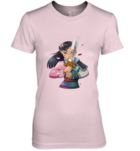 Load image into Gallery viewer, Disney Mulan Anime Half Girl Half Warrior Women's Premium T-Shirt