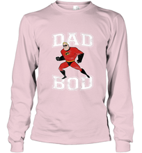 Load image into Gallery viewer, Disney Pixar Incredibles Mr. Incredible Dad Bod Portrait Long Sleeve T-Shirt