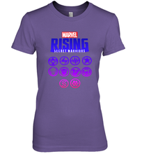 Load image into Gallery viewer, Marvel Rising Secret Warriors Hero Emblem Logo Women's Premium T-Shirt