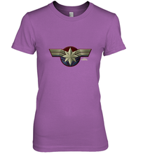 Load image into Gallery viewer, Marvel Captain Marvel Movie Chest Symbol Women's Premium T-Shirt