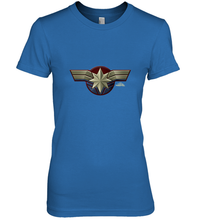 Load image into Gallery viewer, Marvel Captain Marvel Movie Chest Symbol Women's Premium T-Shirt