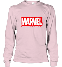Load image into Gallery viewer, Marvel Logo Melting Letters Halloween Long Sleeve T-Shirt