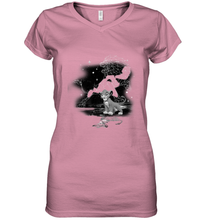 Load image into Gallery viewer, Disney Lion King Young Simba Star Gazing Women's V-Neck T-Shirt