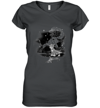 Load image into Gallery viewer, Disney Lion King Young Simba Star Gazing Women's V-Neck T-Shirt