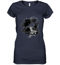 Load image into Gallery viewer, Disney Lion King Young Simba Star Gazing Women's V-Neck T-Shirt