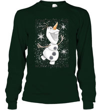 Load image into Gallery viewer, Disney Frozen Olaf Some People Are Worth Melting For Long Sleeve T-Shirt