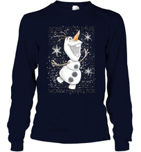 Load image into Gallery viewer, Disney Frozen Olaf Some People Are Worth Melting For Long Sleeve T-Shirt