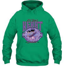 Load image into Gallery viewer, Disney Aladdin jasmine Let Your Heart Decide Portrait Hooded Sweatshirt
