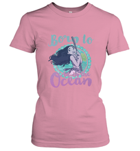 Load image into Gallery viewer, Disney Moana Born To Be In The Ocean Painted Women's T-Shirt
