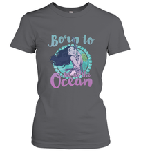 Load image into Gallery viewer, Disney Moana Born To Be In The Ocean Painted Women's T-Shirt

