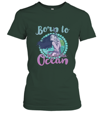 Load image into Gallery viewer, Disney Moana Born To Be In The Ocean Painted Women's T-Shirt

