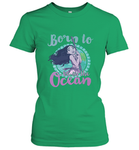 Load image into Gallery viewer, Disney Moana Born To Be In The Ocean Painted Women's T-Shirt
