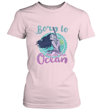 Load image into Gallery viewer, Disney Moana Born To Be In The Ocean Painted Women's T-Shirt
