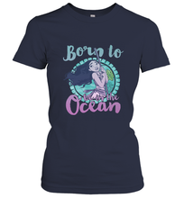 Load image into Gallery viewer, Disney Moana Born To Be In The Ocean Painted Women's T-Shirt
