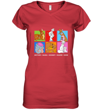 Load image into Gallery viewer, Disney Characters Colorful Mother's Day Women's V-Neck T-Shirt
