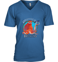 Load image into Gallery viewer, Disney Pixar Finding Dory Hank and Dory Adventure Is Brewing Men's V-Neck
