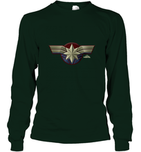 Load image into Gallery viewer, Marvel Captain Marvel Movie Chest Symbol Long Sleeve T-Shirt
