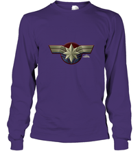 Load image into Gallery viewer, Marvel Captain Marvel Movie Chest Symbol Long Sleeve T-Shirt
